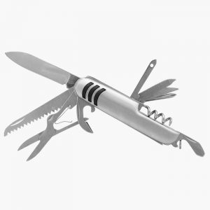 Coltello 11 usi tutto inox con manico tondo - Art. CA5017/11SH